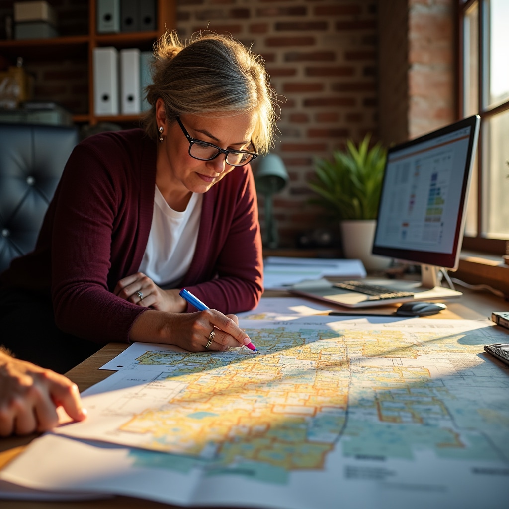 Zoning regulation documents and site analysis